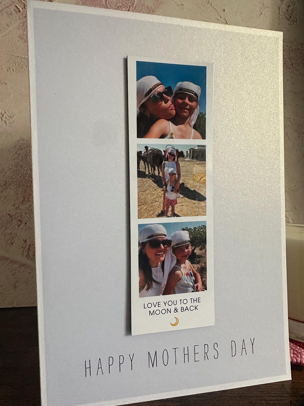 Personalised Photo Strip Magnet Card for Mum | Mother's Day Keepsake Gift