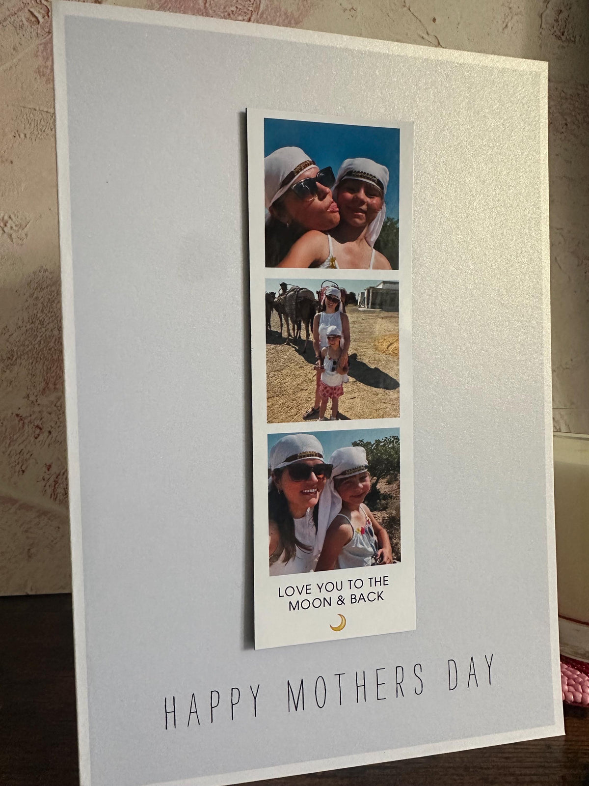 Personalised Photo Strip Magnet Card for Mum | Mother's Day Keepsake Gift