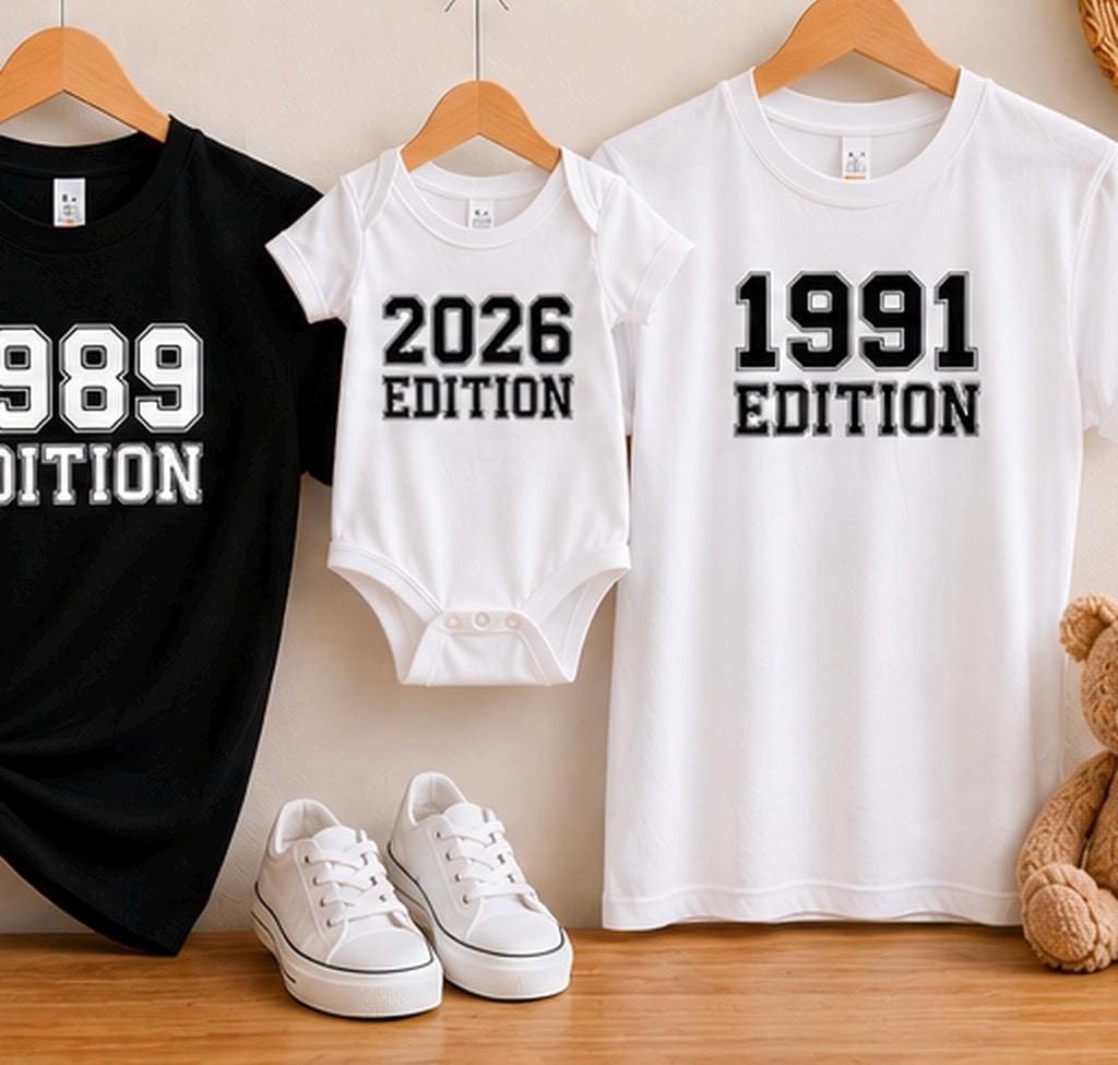 Matching Daddy & Baby Organic Cotton T-Shirt Set – Personalised Father's Day Gift