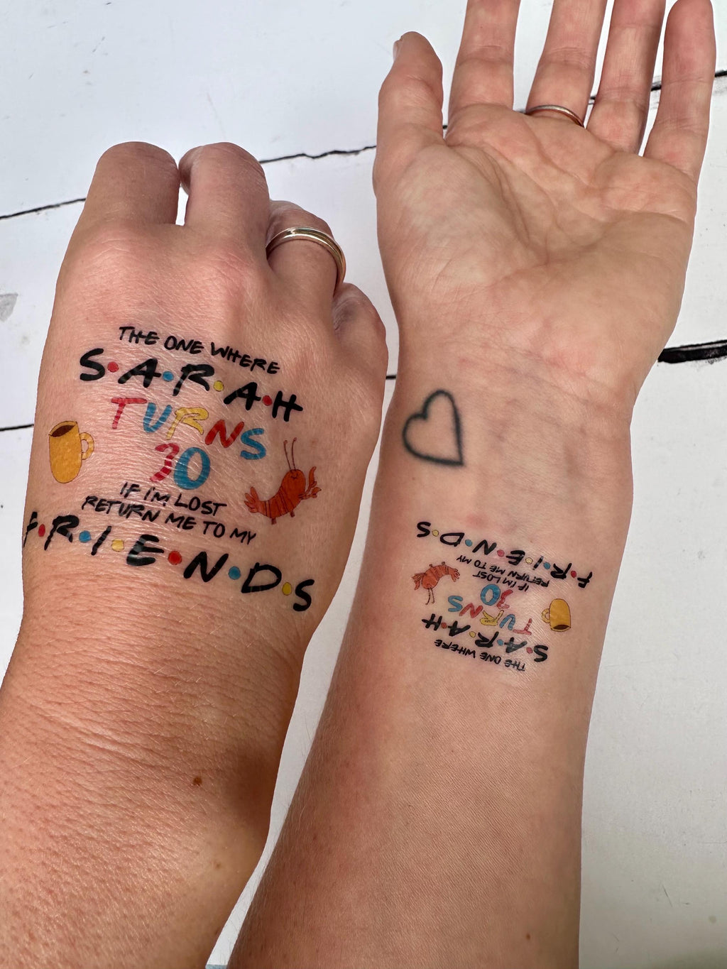 FRIENDS BIRTHDAY TATTOOS - Special Birthday Tattoo - Turning 30 - The one where… -