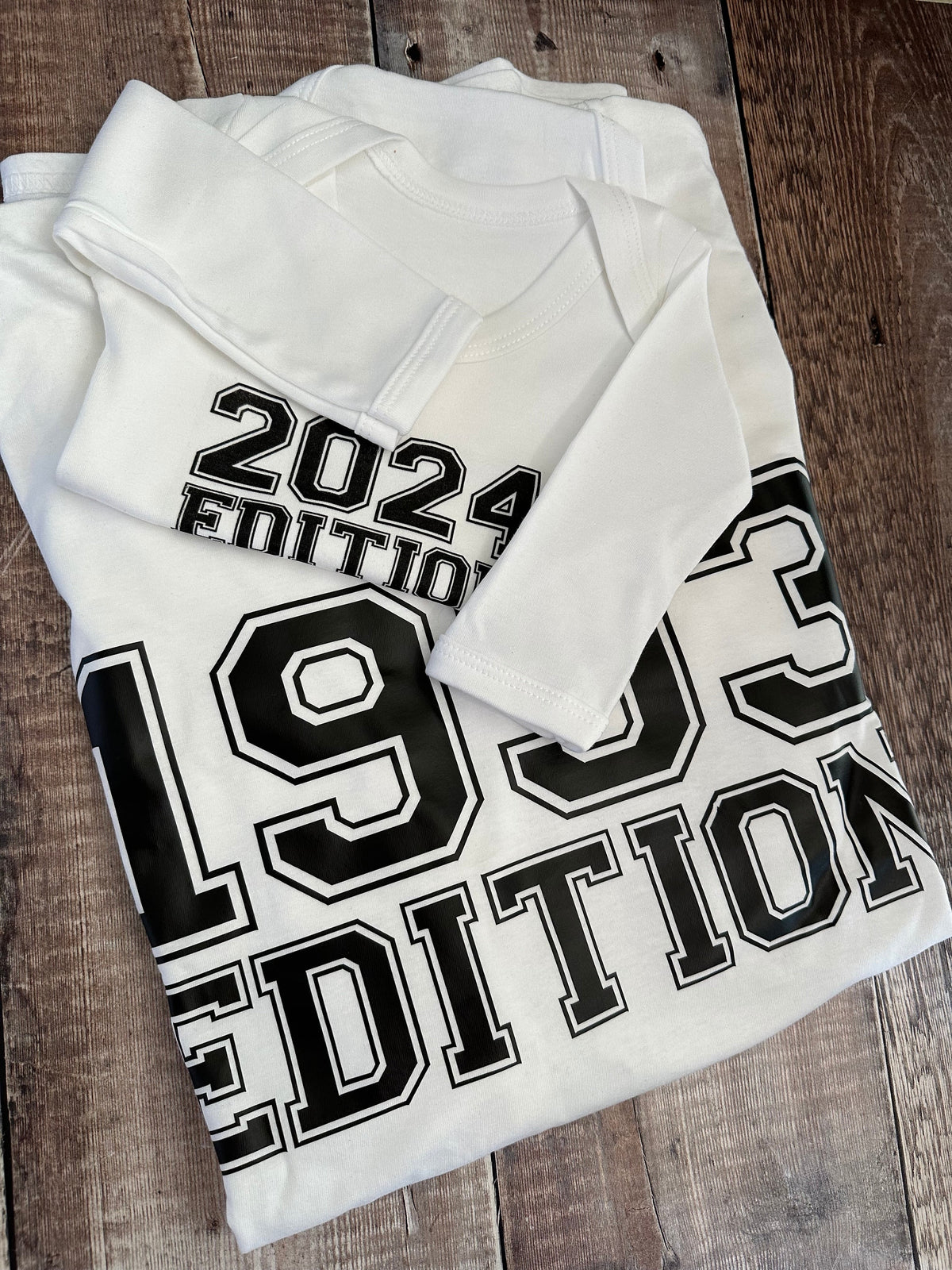 Personalised Family Edition T-Shirt Set – Matching Parent & Child