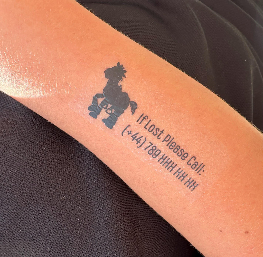 Personalised Child Safety Temporary Tattoos: Emergency Contact ID