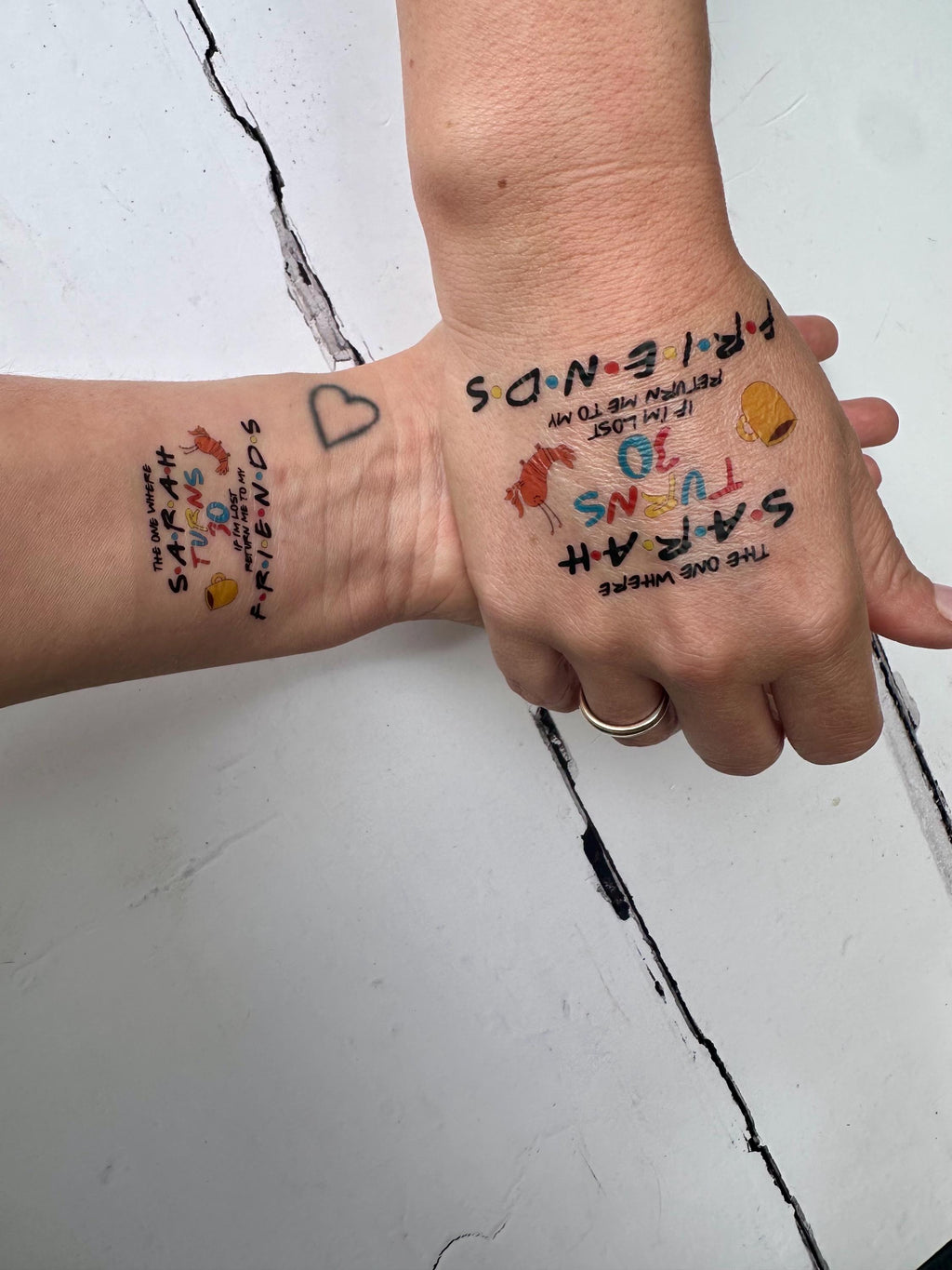 FRIENDS BIRTHDAY TATTOOS - Special Birthday Tattoo - Turning 30 - The one where… -
