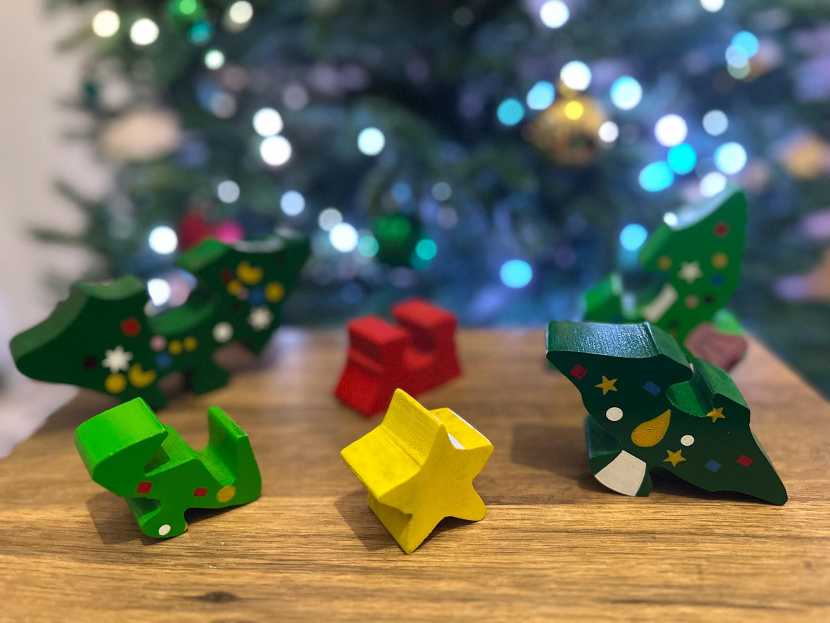 Wooden Christmas Tree Puzzle – Stacking Holiday Toy, Stocking Stuffer