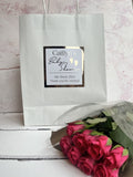 Personalised Baby Shower Stickers: Metallic Foil Gift Bag Labels