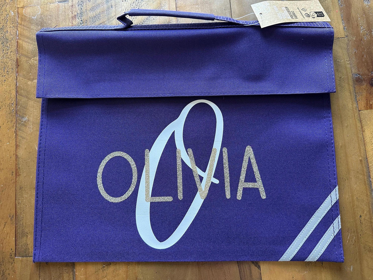Personalised School Book Bag: Custom Name Design, Kids Toddler Bag