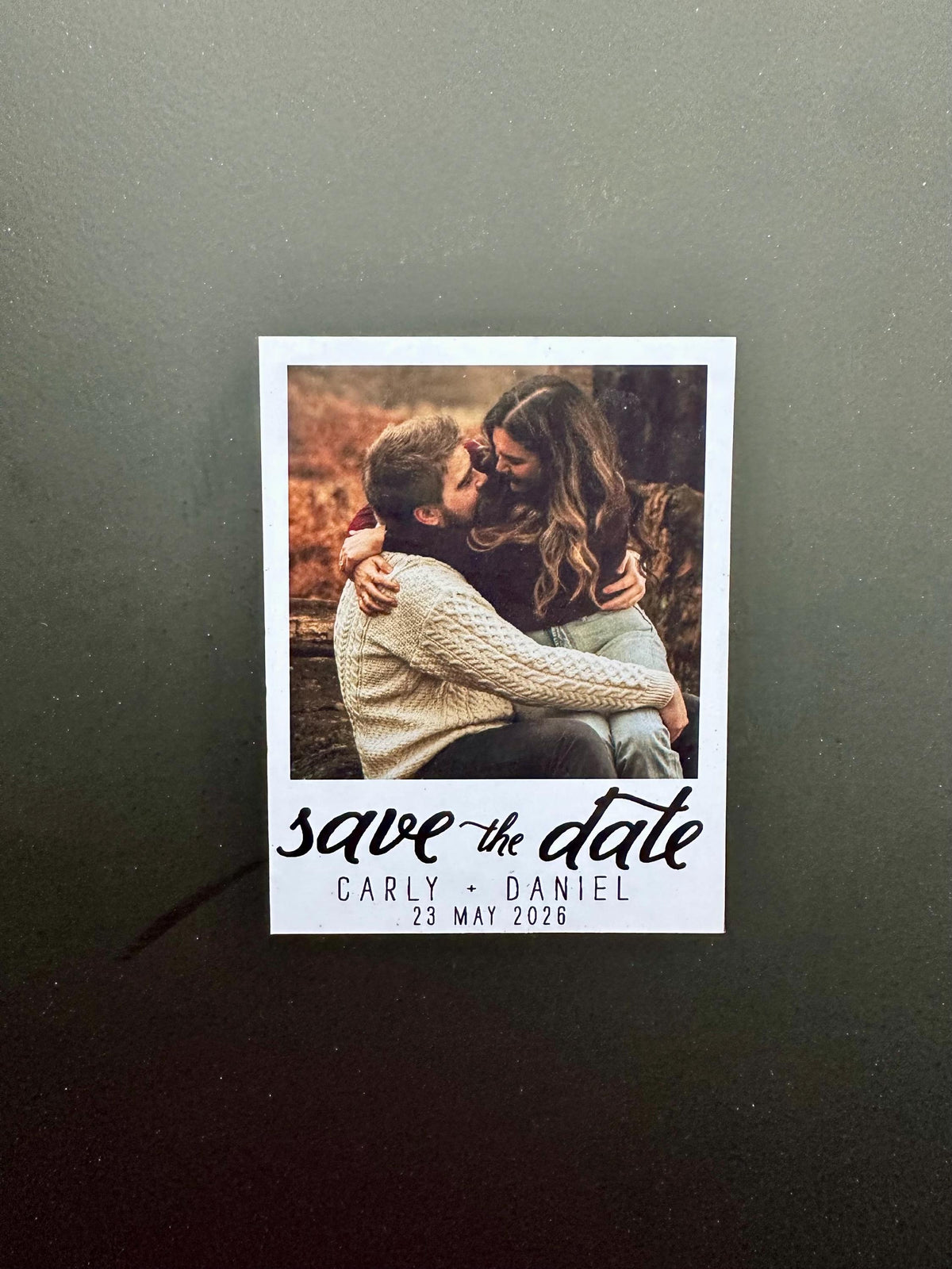 Personalised Polaroid Photo Magnet | Save the Date, Wedding Favor