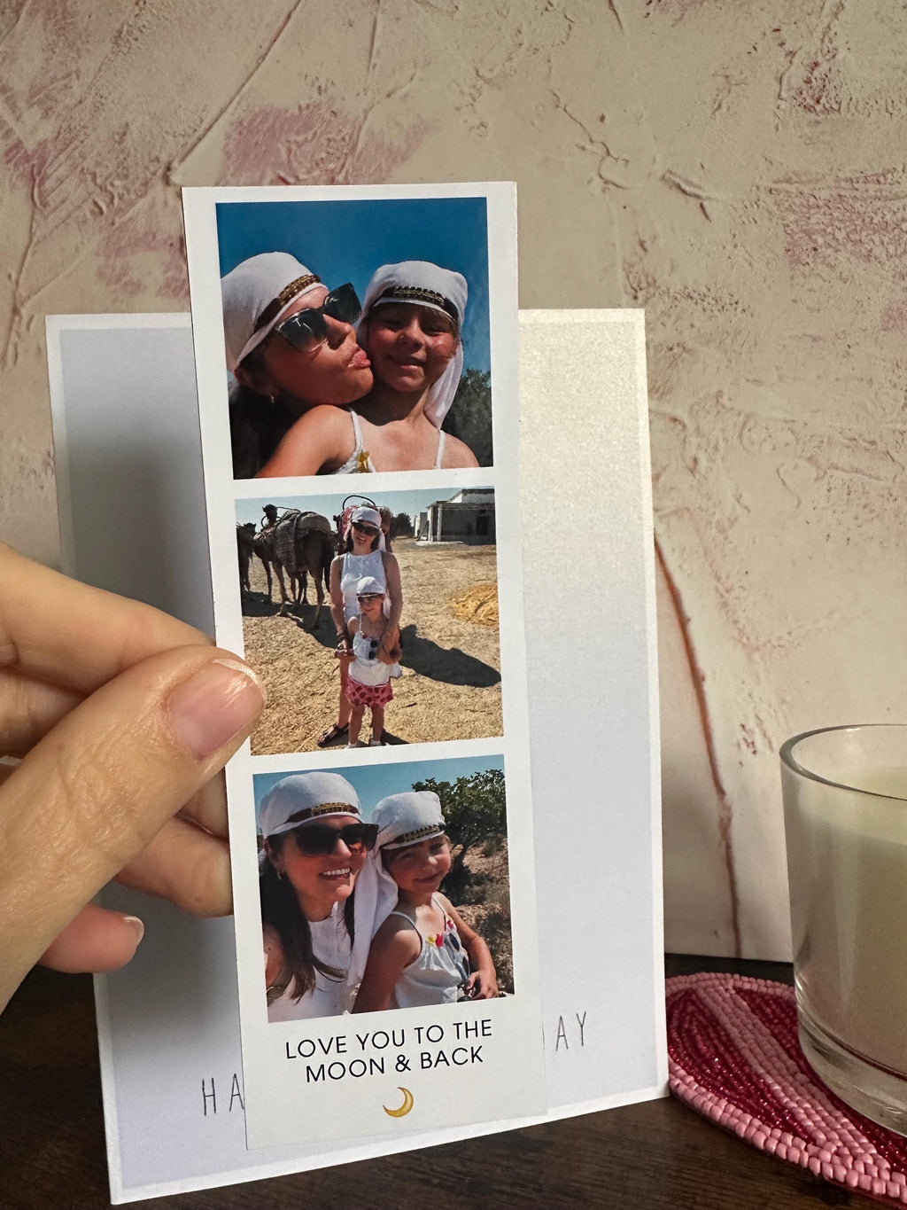 Personalised Photo Strip Magnet Card for Mum | Mother's Day Keepsake Gift