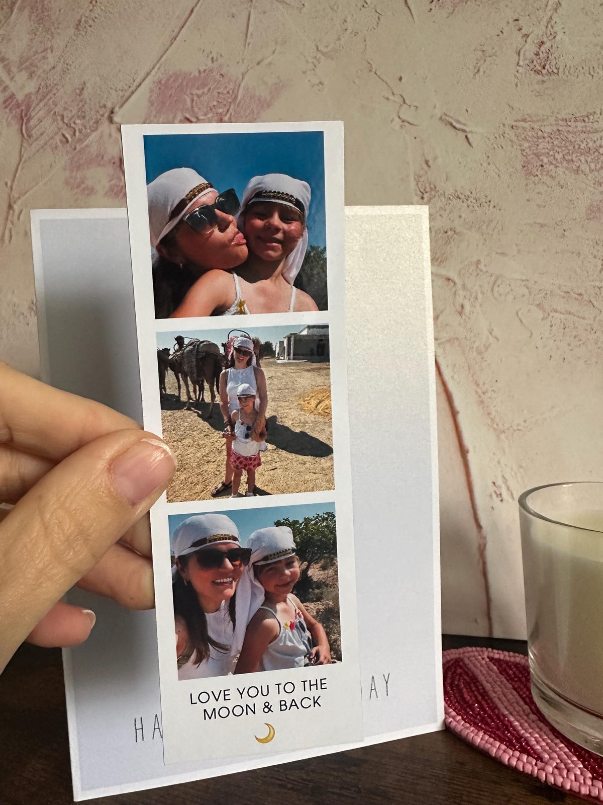 Personalised Photo Strip Magnet Card for Mum | Mother's Day Keepsake Gift