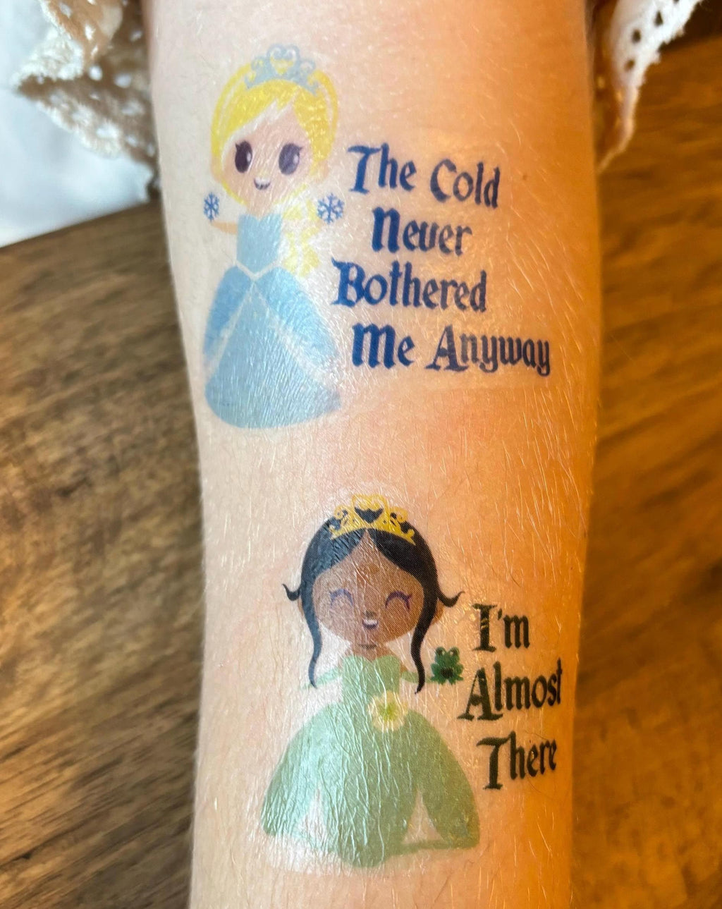 Personalised Princess Temporary Tattoos: Party Bag Fillers