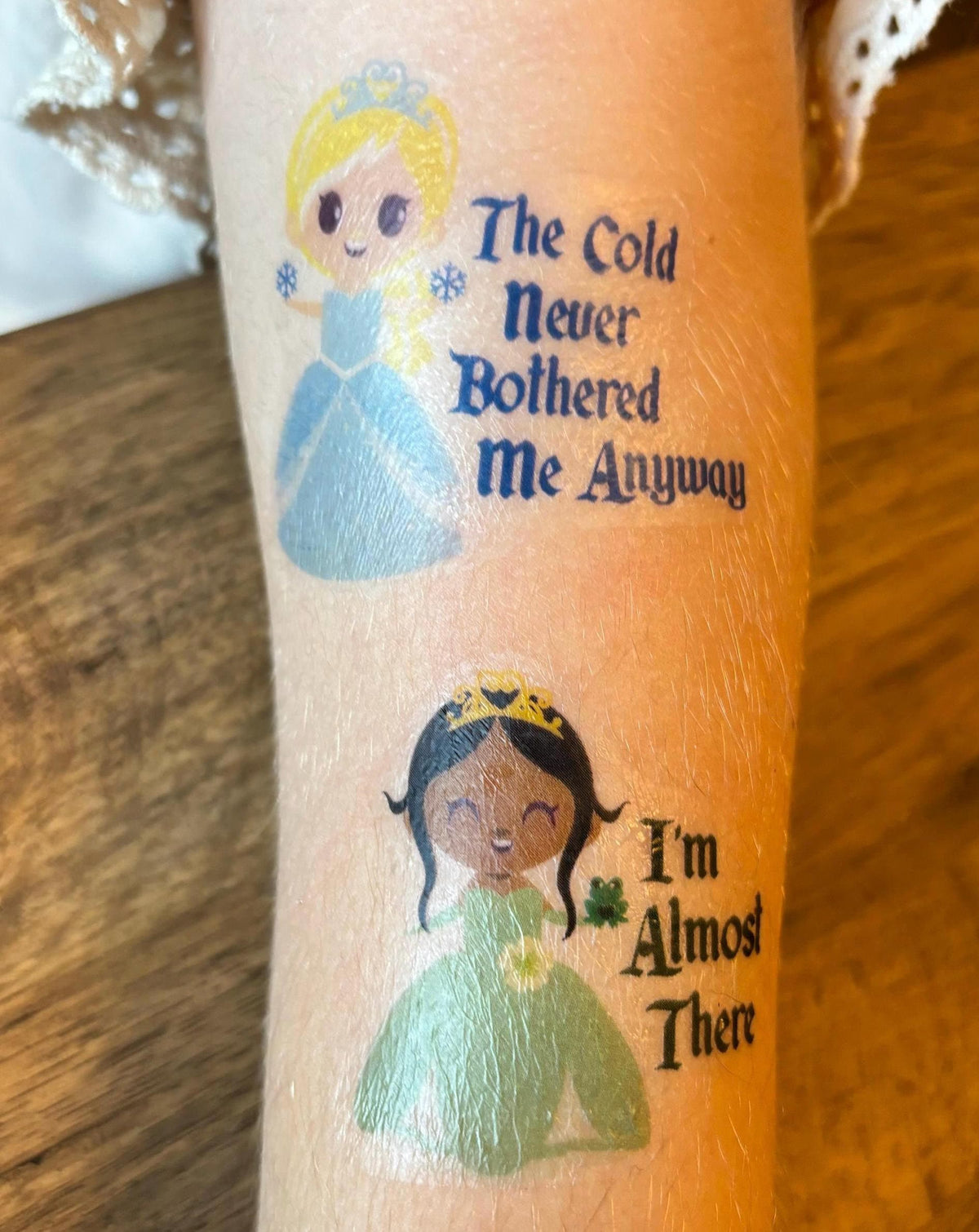 Personalised Princess Temporary Tattoos: Party Bag Fillers