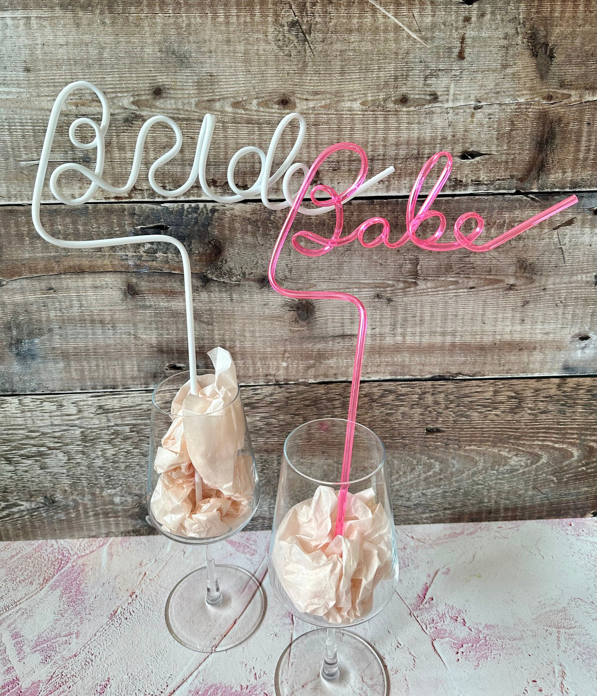 Bride & Babe Straw Set: Hen Party Cocktail Straws