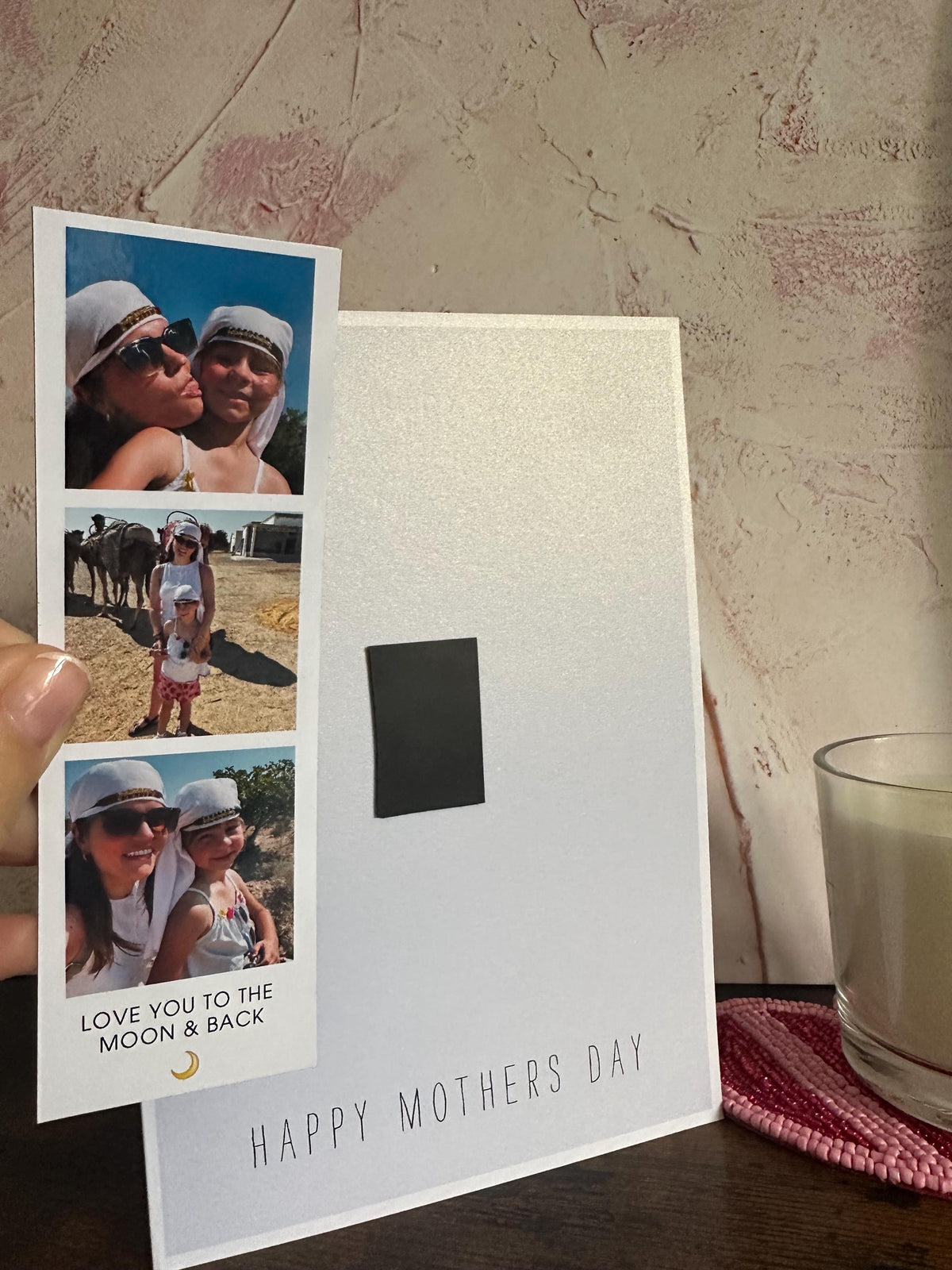 Personalised Photo Strip Magnet Card for Mum | Mother's Day Keepsake Gift