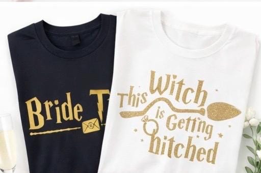 Wizard Hen Party Shirts: Bride & Bridesmaid Bachelorette Tees