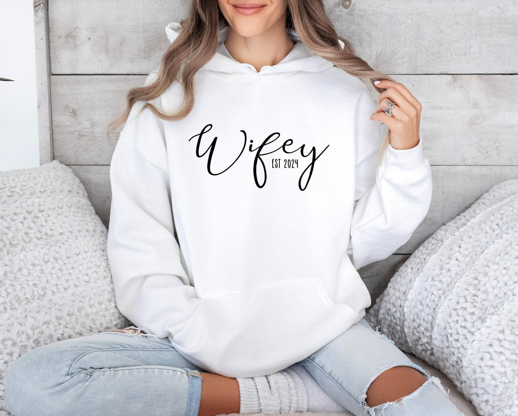 Wifey Sweater: Personalised Newlywed Gift, Cosy Honeymoon Sweater