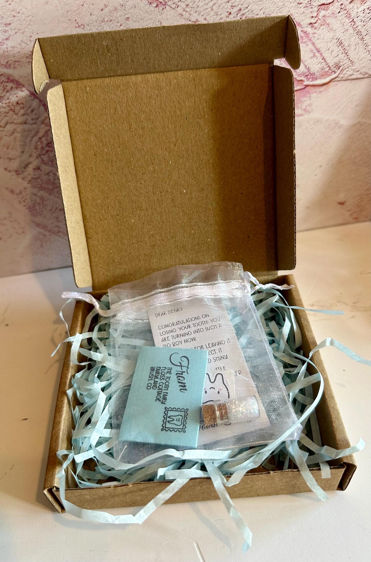 Personalized Tooth Fairy Letter Set: Stickers & Fairy Dust