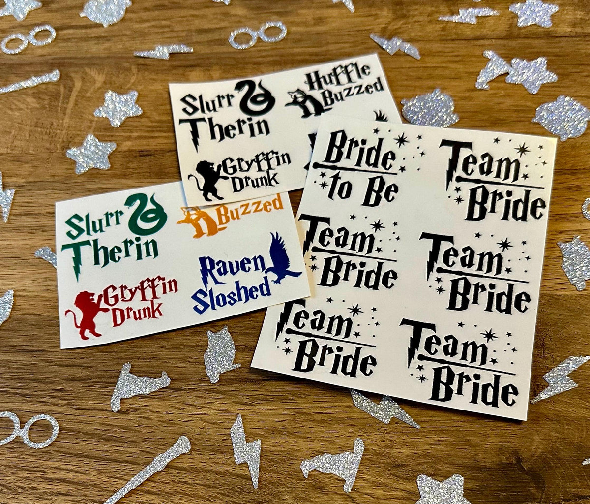 Wizard Hen Party Tattoos: Bride & Team Bride Accessories