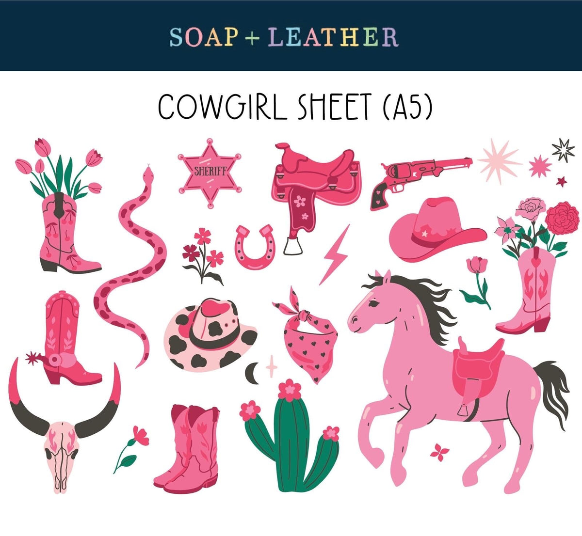 Cowgirl Hen Party Tattoos: Last Rodeo Bride & Bridesmaid Accessories
