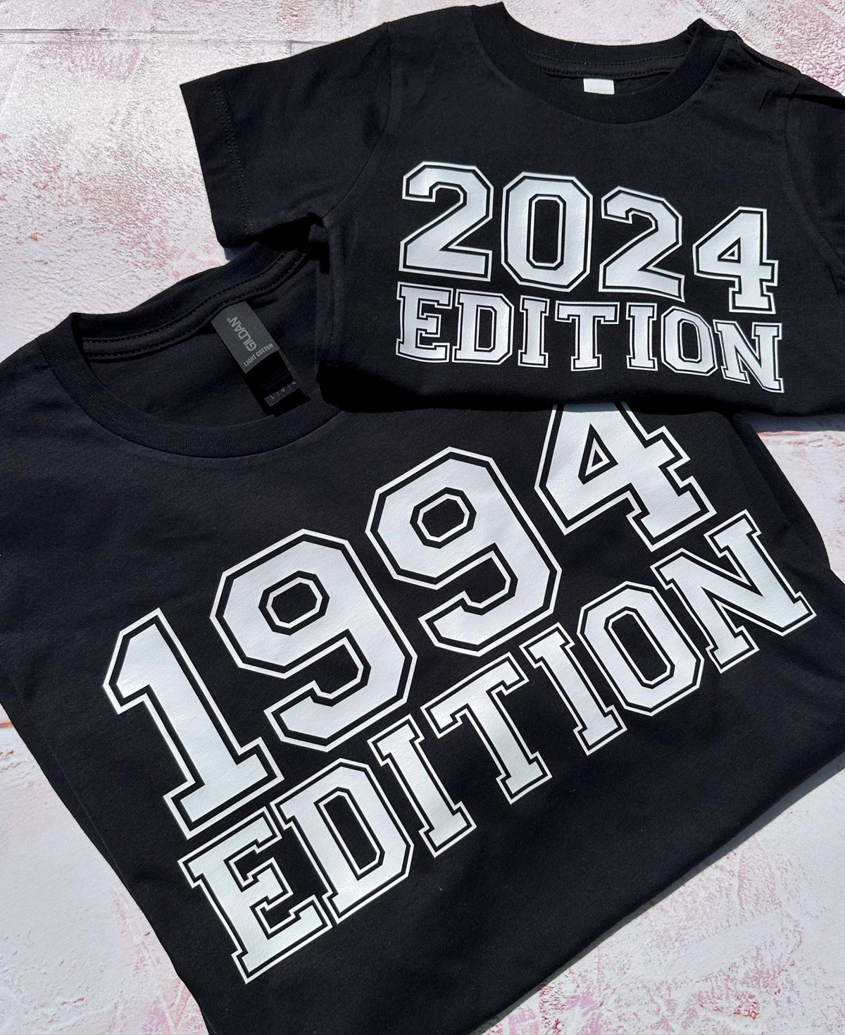 Personalised Family Edition T-Shirt Set – Matching Parent & Child