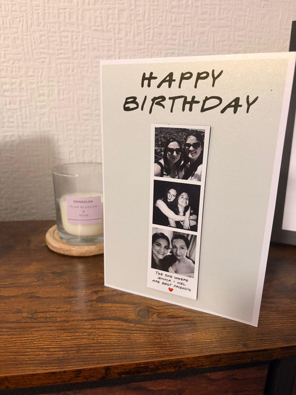 Personalised Photo Booth Birthday Card – Friends Inspired Friend Gift