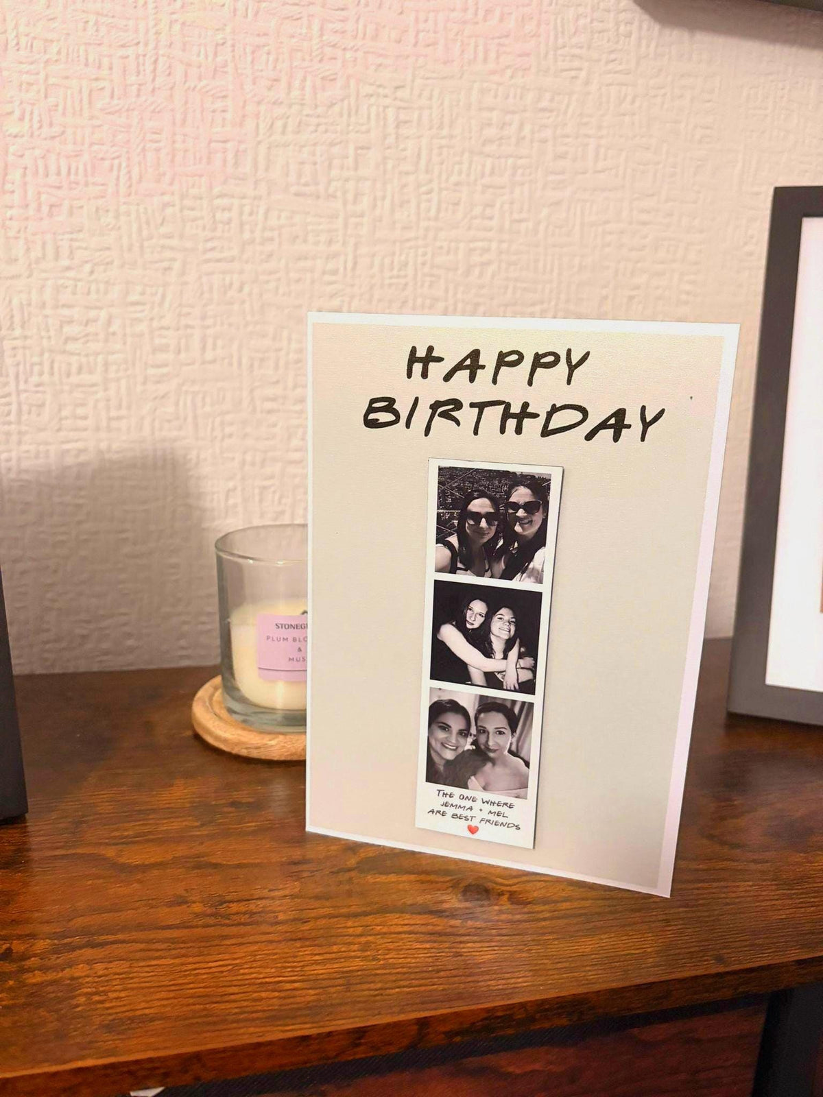 Personalised Photo Booth Birthday Card – Friends Inspired Friend Gift