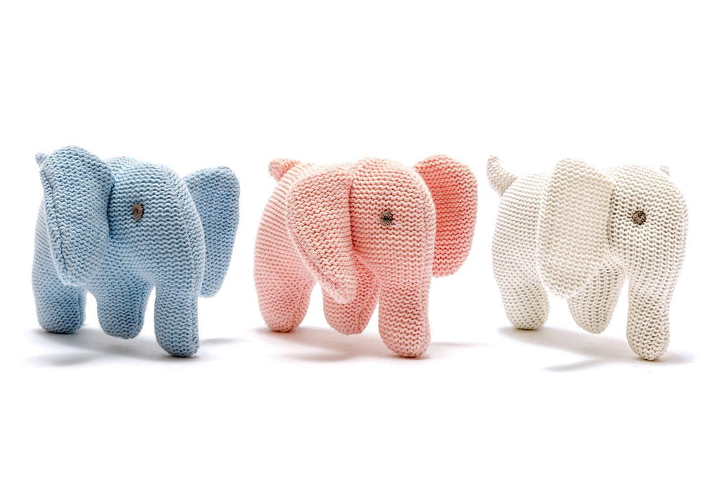 Crochet Cotton Elephant Rattle – Fair Trade Baby Toy