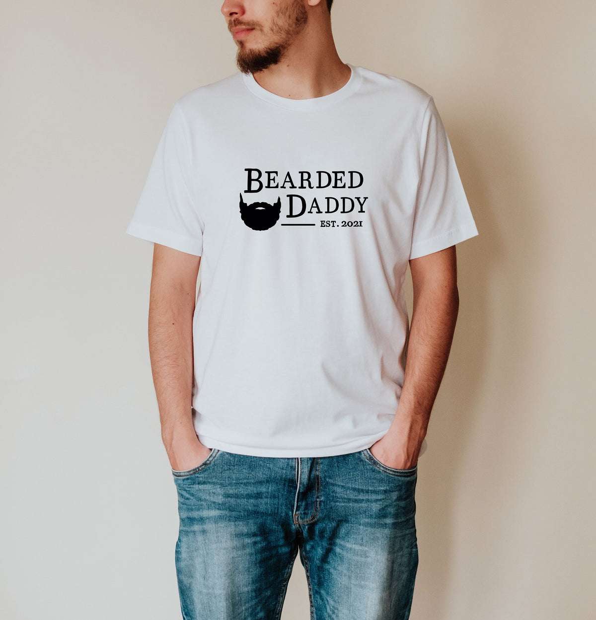 Bearded Daddy T-Shirt & Onesie Set - Father's Day Twinning Outfit