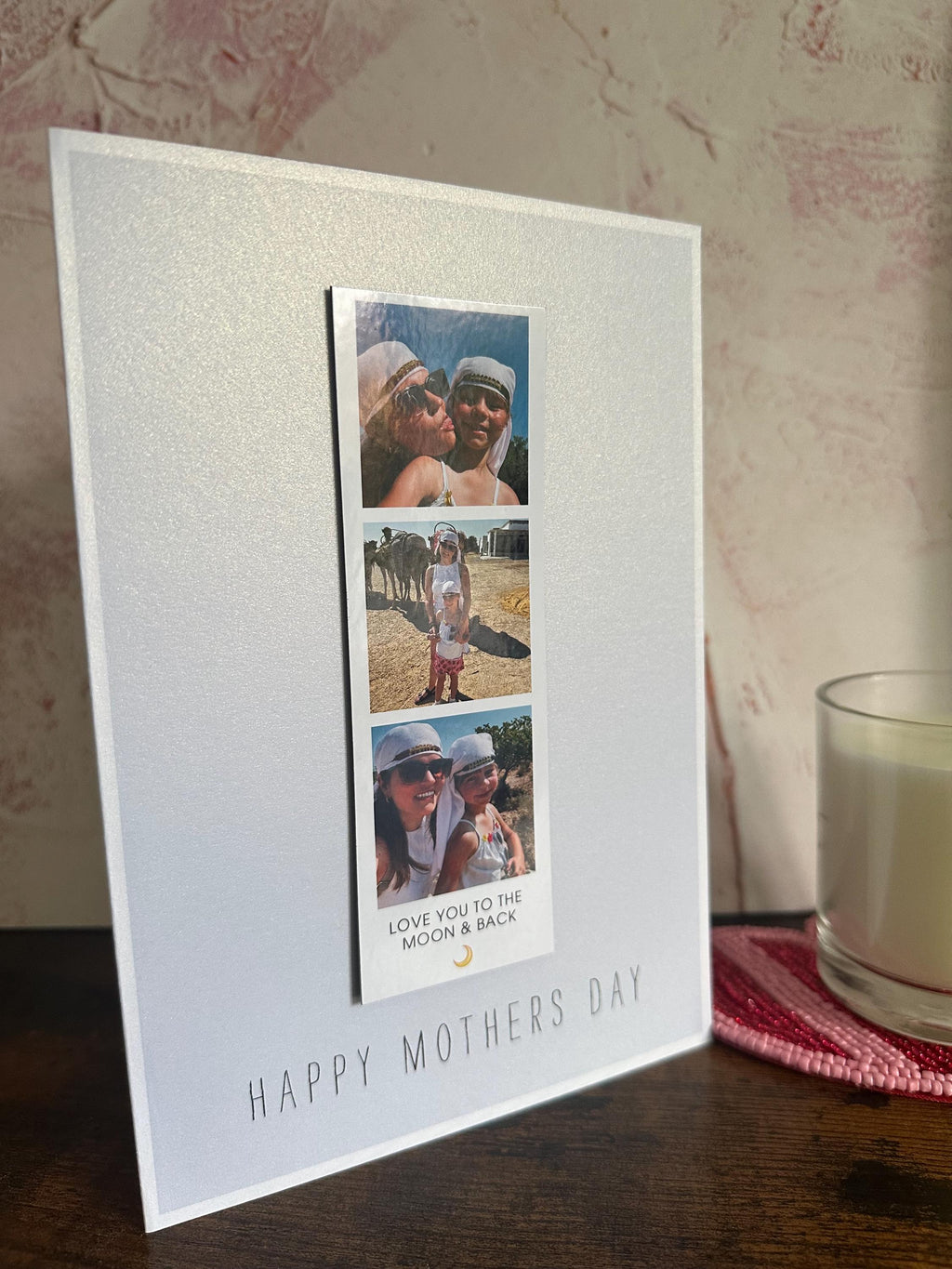 Personalised Photo Strip Magnet Card for Mum | Mother's Day Keepsake Gift