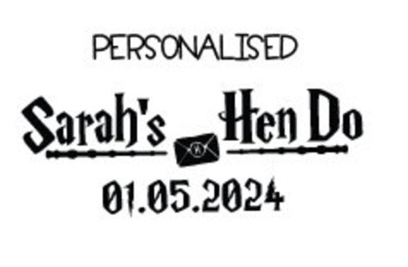 Wizard Hen Party Tattoos: Bride & Team Bride Accessories