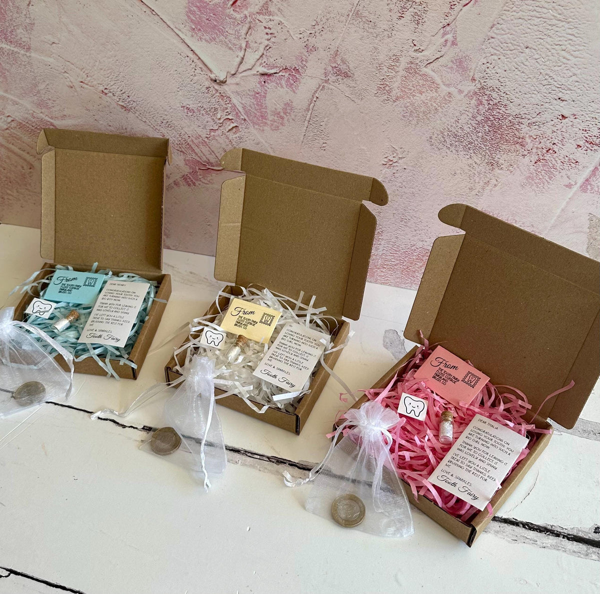 Personalized Tooth Fairy Letter Set: Stickers & Fairy Dust