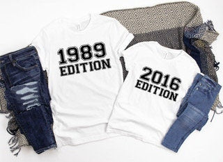 Matching Daddy & Baby Organic Cotton T-Shirt Set – Personalised Father's Day Gift