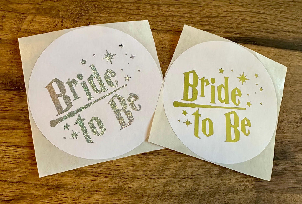 Wizard Hen Party Stickers: Personalised Metallic Foil Stickers (88mm)