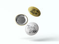 Wizard Bachelorette Party Badges: Metallic Gold & Silver Favors