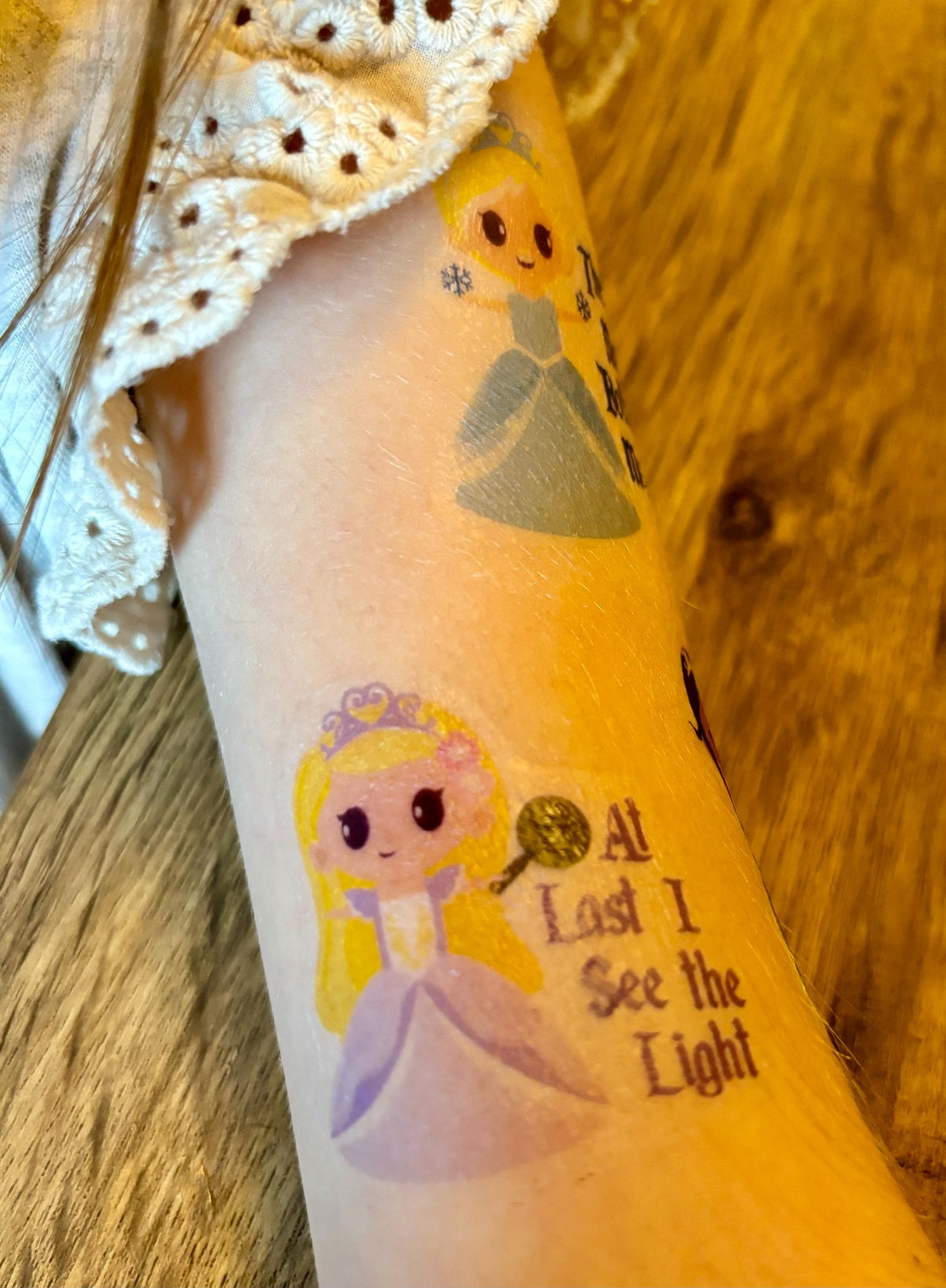 Personalised Princess Temporary Tattoos: Party Bag Fillers