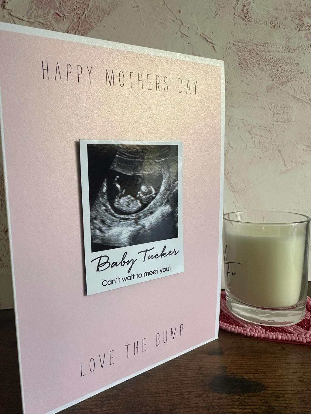 Happy Mother’s Day – Ultrasound Scan Magnet Card | Pregnancy Announcement | Love From The Bump