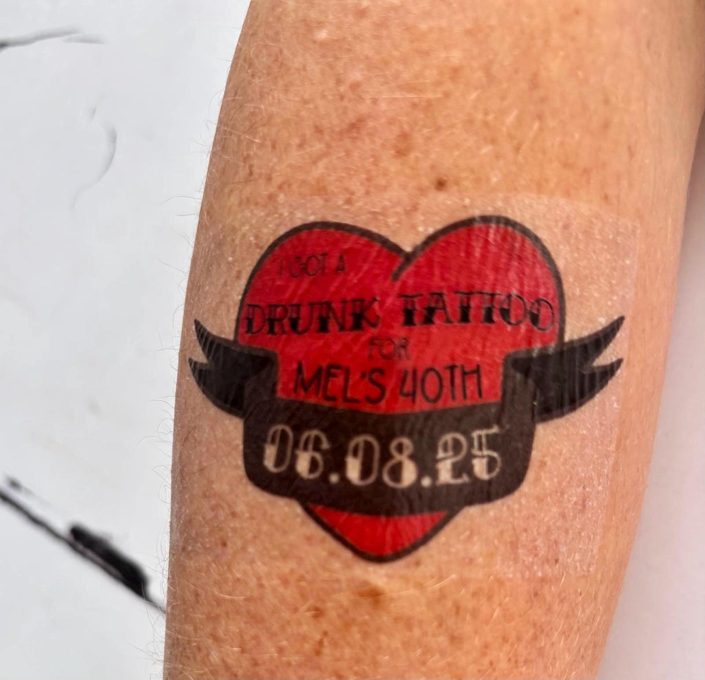 Personalized Birthday Party Tattoos: Custom Temporary Tattoo Favors