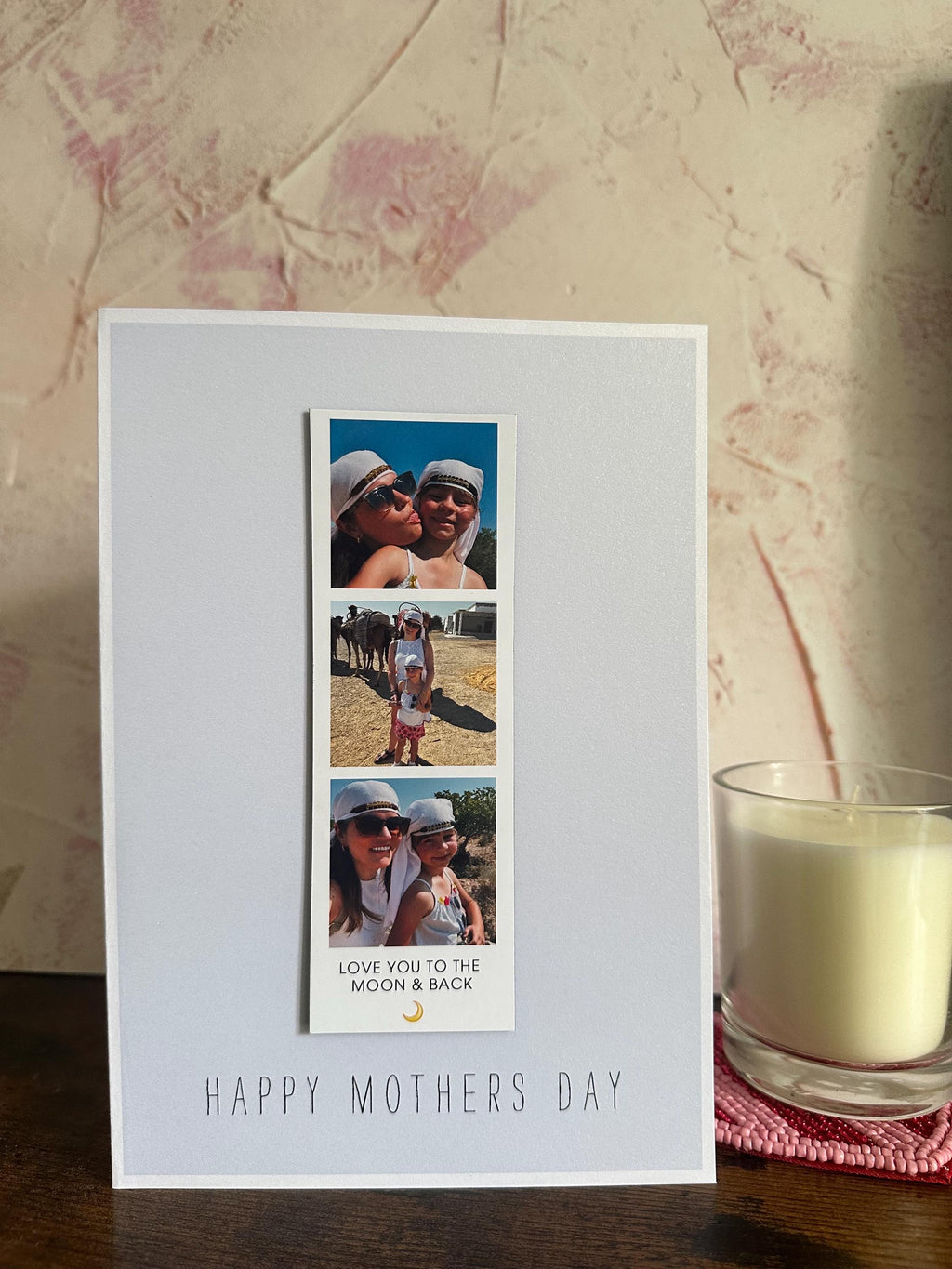 Personalised Photo Strip Magnet Card for Mum | Mother's Day Keepsake Gift