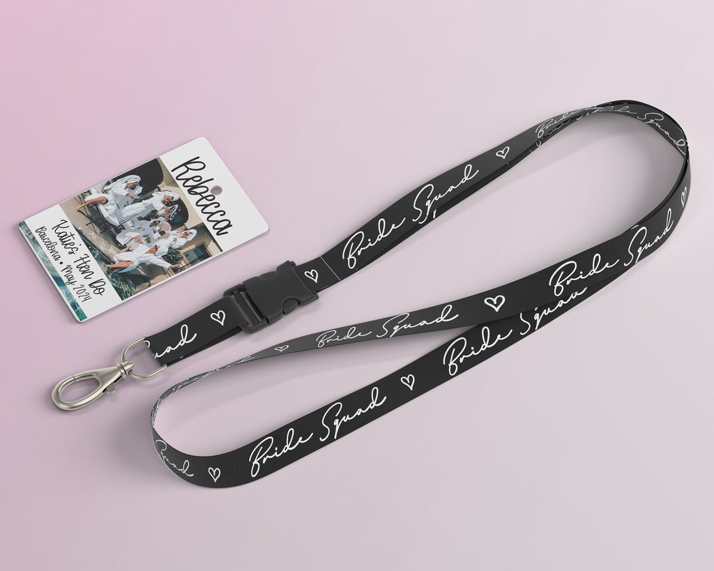 Bride Squad Lanyard: Bachelorette Party Favor, Hen Do Accessory
