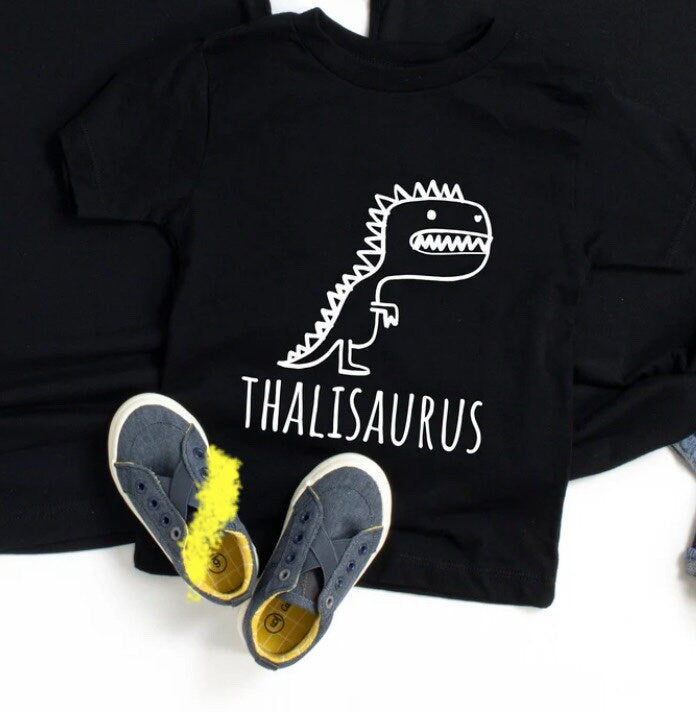 Dinosaur Family Matching Outfits: Daddy & Baby T-Shirt Onesie Set