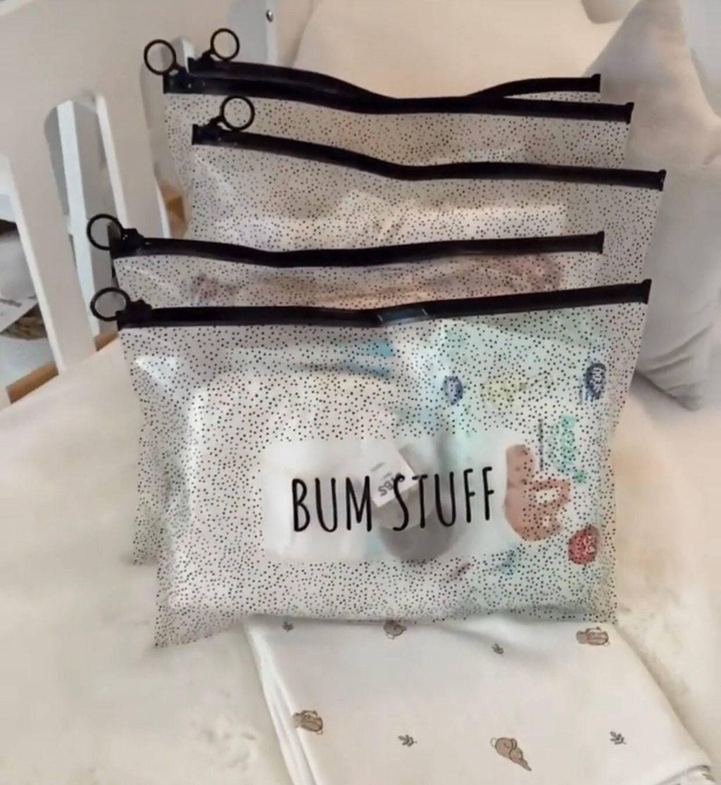 Hospital Bag Organiser Set: Mum & Baby PVC Toiletry Bags