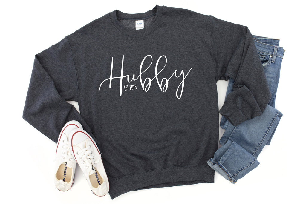 Personalised Hubby Sweater: Newlywed Gift, Custom Date Hoodie